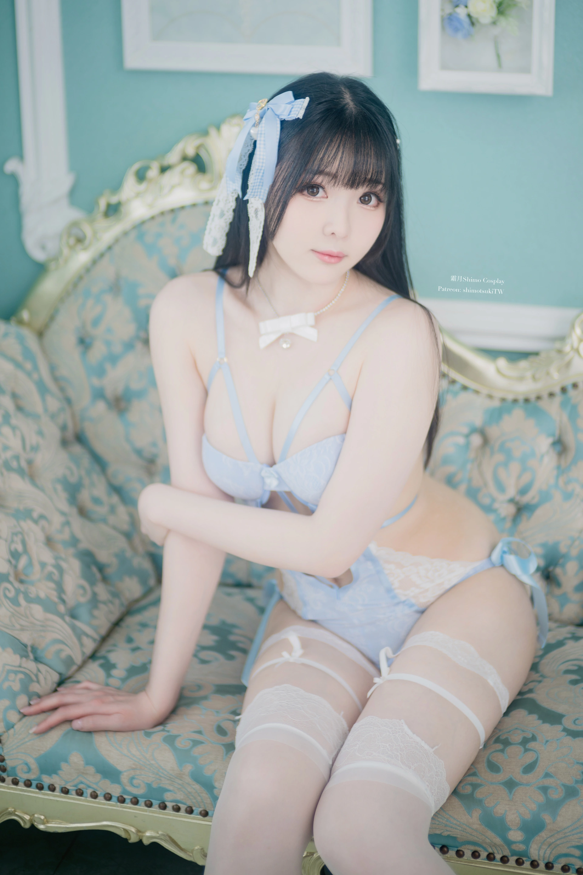 霜月shimo – NO.127 Blue Lingerie 3